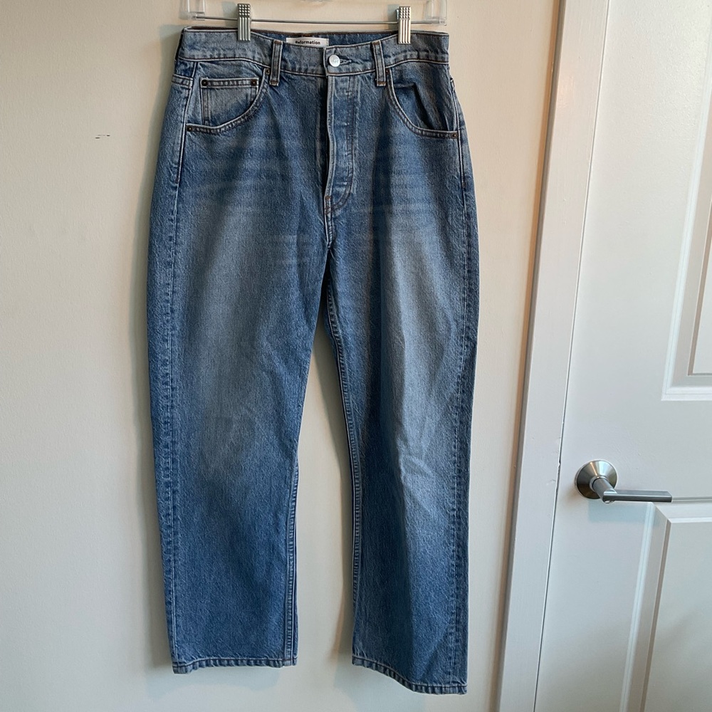 Cynthia High Rise Straight Cropped Jeans